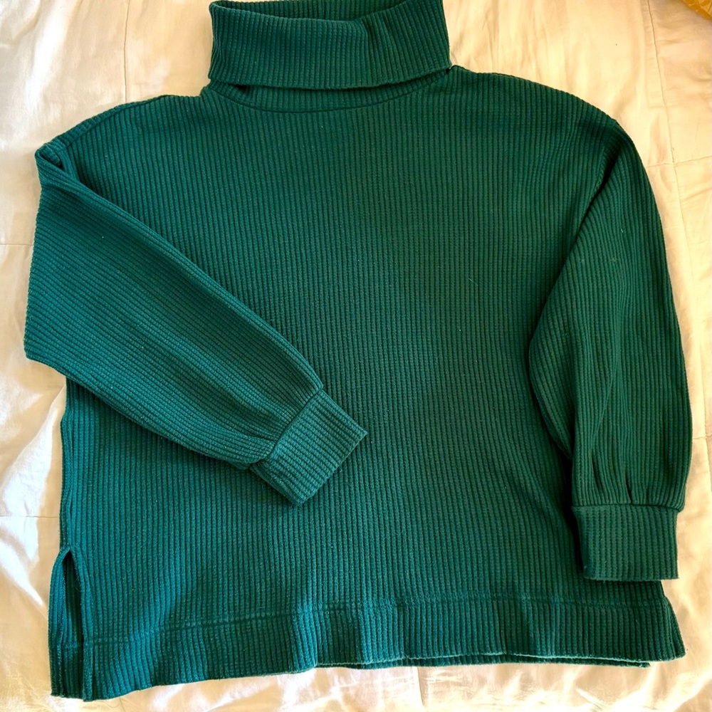 Emerald green top from The Gap.